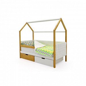 Клик Мебель Детская кровать-домик мягкий Бельмарко  Svogen дерево-белый