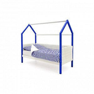 Детская кровать-домик мягкий Бельмарко  Svogen сине-белый