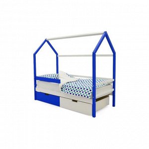 Клик Мебель Детская кровать-домик Бельмарко Svogen сине-белый
