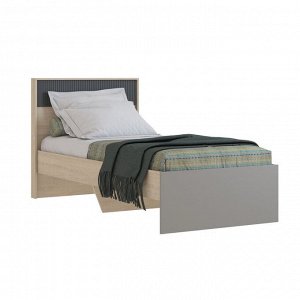 Кровать «Тиволи 900», 900 ? 2000 мм, цвет дуб сонома / глиняный серый / графит