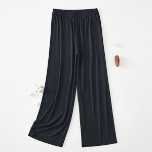 Женские трикотажные брюки, цвет черный