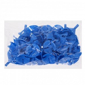 Держатель-зажим для шаров, отверстие 0,6 см, d=4,5 см, цвет синий
