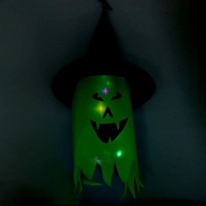 Карнавальная подвеска световая «Ужастик», цвет зелёный