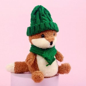 Мягкая игрушка «Лисёнок в шапке и шарфике»