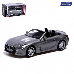 Машина металлическая BMW Z4M40i, 1:38, инерция, открываются двери, цвет серый