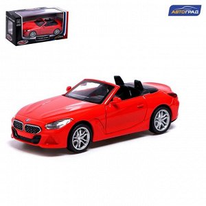 Машина металлическая BMW Z4M40i, 1:38, инерция, открываются двери, цвет красный