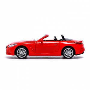 Машина металлическая BMW Z4M40i, 1:38, инерция, открываются двери, цвет красный