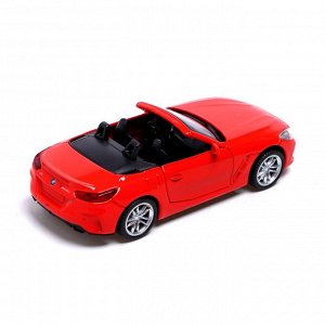 Машина металлическая BMW Z4M40i, 1:38, инерция, открываются двери, цвет красный