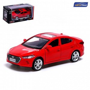 Машина металлическая HYUNDAI ELANTRA, 1:40, инерция, открываются двери, цвет красный