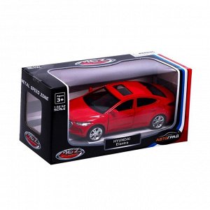 Машина металлическая HYUNDAI ELANTRA, 1:40, инерция, открываются двери, цвет синий