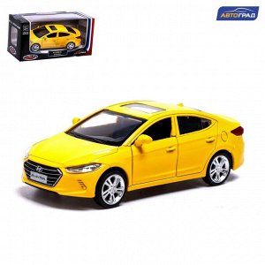 Автоград Машина металлическая HYUNDAI ELANTRA, 1:40, инерция, открываются двери, цвет жёлтый