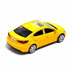 Автоград Машина металлическая HYUNDAI ELANTRA, 1:40, инерция, открываются двери, цвет жёлтый