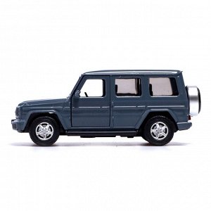 Машина металлическая MERCEDES-BENZ G350D, 1:42, инерция, открываются двери, цвет серый