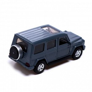 Машина металлическая MERCEDES-BENZ G350D, 1:42, инерция, открываются двери, цвет серый