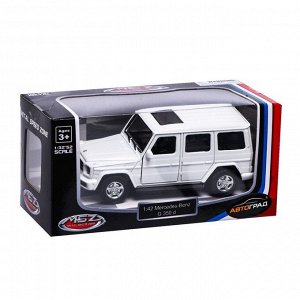 Машина металлическая MERCEDES-BENZ G350D, 1:42, инерция, открываются двери, цвет белый