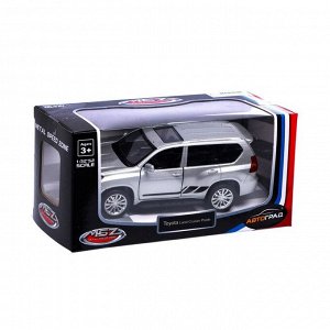 Машина металлическая TOYOTA LAND CRUISER PRADO, 1:42, инерция, цвет чёрный