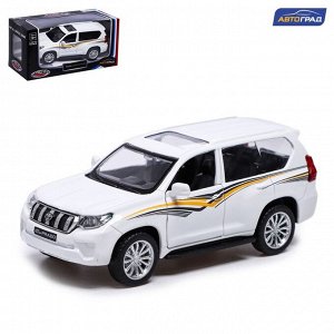 Машина металлическая TOYOTA LAND CRUISER PRADO, 1:42, инерция, цвет чёрный