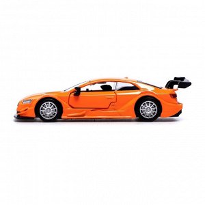 Машина металлическая AUDI RS 5 RACING, 1:43, инерция, открываются двери, цвет оранжевый