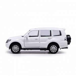 Машина металлическая MITSUBISHI PAJERO 4WD, 1:43, инерция, открываются двери, цвет серый