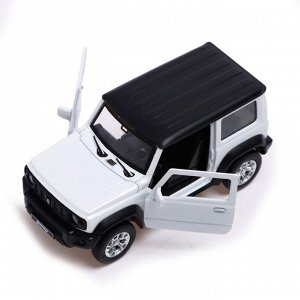 Автоград Машина металлическая SUZUKI JIMNY, 1:32, инерция, открываются двери, цвет белый