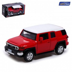 Машина металлическая TOYOTA FJ CRUISER, 1:43, инерция, открываются двери, цвет жёлтый