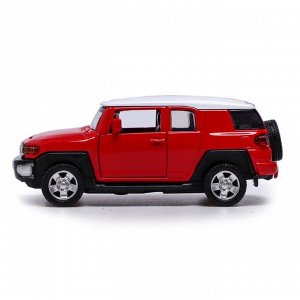 Машина металлическая TOYOTA FJ CRUISER, 1:43, инерция, открываются двери, цвет жёлтый