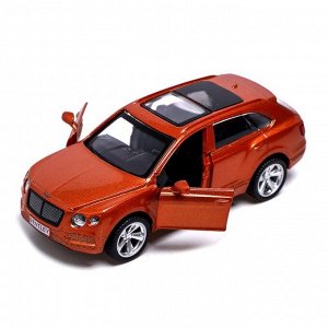 Машина металлическая BENTLEY BENTAYGA, 1:45, инерция, открываются двери, цвет коричневый