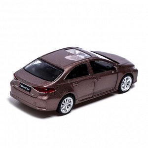 Машина металлическая TOYOTA COROLLA HYBRID, 1:43, инерция, открываются двери, цвет красный