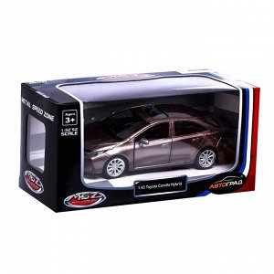 Машина металлическая TOYOTA COROLLA HYBRID, 1:43, инерция, открываются двери, цвет красный