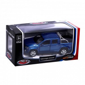 Машина металлическая VOLKSWAGEN AMAROK, 1:46, инерция, открываются двери, цвет белый