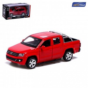 Машина металлическая VOLKSWAGEN AMAROK, 1:46, инерция, открываются двери, цвет белый