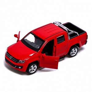 Машина металлическая VOLKSWAGEN AMAROK, 1:46, инерция, открываются двери, цвет белый