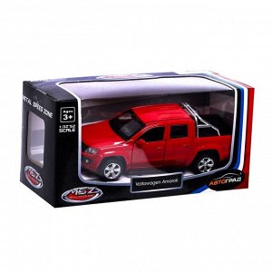 Машина металлическая VOLKSWAGEN AMAROK, 1:46, инерция, открываются двери, цвет белый