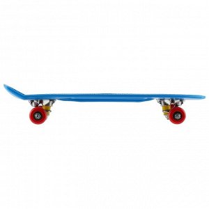 Скейтборд 56 x 15 см, колёса PVC 50 мм, ABEC 7, алюминиевая рама, цвета микс