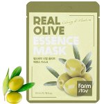 Увлажняющая тканевая маска для лица с экстрактом оливы FarmStay Real Olive Essence Mask, 23 мл
