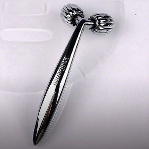 Роликовый массажёр для лица WellDerma Face Lifting Dark Silver Roller