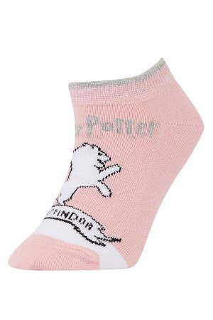 Три пары коротких носков из хлопка с лицензией Гарри Поттера для девочек