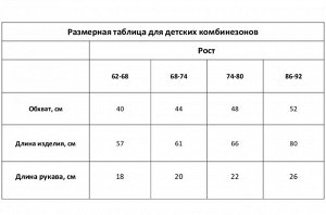 Комбинезон вязаный Крошка Я "Снежинка" рост