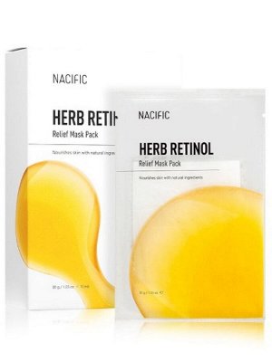 NACIFIC /  Nacific Herb Retinol Relief Mask Pack Тканевая маска антивозрастная - 5шт.