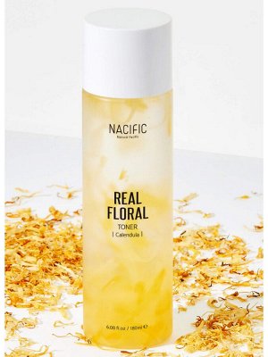 NACIFIC /  Nacific Real Calendula Floral Toner Тонер с экстрактом и лепестками календулы, 180мл.