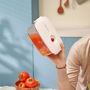 Вакуумный контейнер для продуктов + Вакуумизатор Xiaomi Circle Joy Vacuum Container / 1,3 л