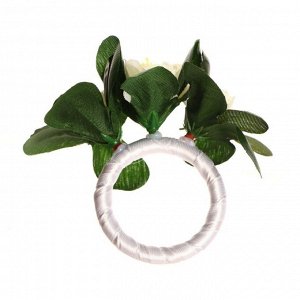 Кольцо для салфеток «Розалия», цвет белый