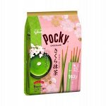 Glico Pocky Sakura Matcha хлеб. палочки с сакурой и матчей 114,3 гр.