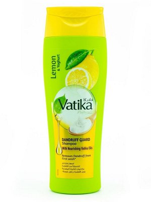 Dabur Vatika Naturals Lemon and Yoghurt Dandruff Guard Shampoo 200ml / Шампунь для Волос Против Перхоти Лимон и Йогурт 200мл