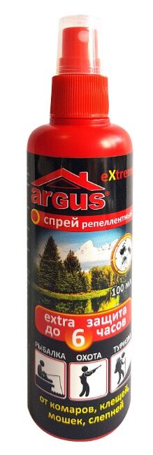 ARGUS EXTREME лосьон-спрей от насекомых (репеллентный) 100 мл