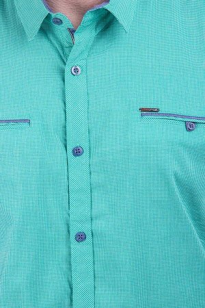 Рубашка 7610В зелёный JIAN PIERE