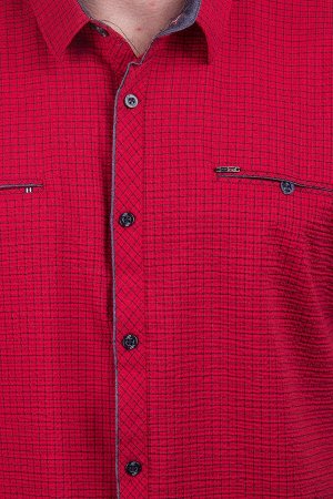 Рубашка 1502/1В красный JIAN PIERE