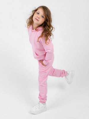 Кт0059 костюм c капюшоном "розовый" детский