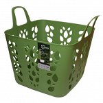 Корзинка универсальная, 25 л, пластик, оливковый, SMART SOLUTION