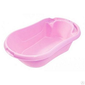 Ванна детская, 29 л, пластик, розовый, БАМБИНО